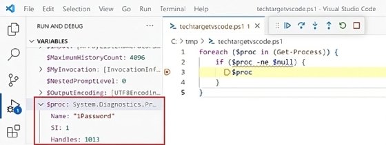 Screenshot of PowerShell variable contents showing details of one variable.