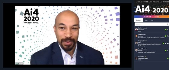 Wayfair director of operations research, Kermit Threatte, at the Ai4 virtual conference.