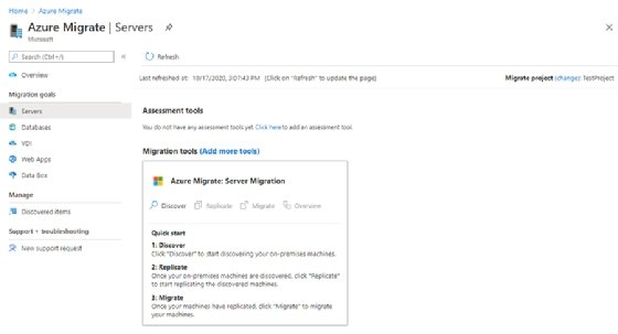 Azure Migrate Servers