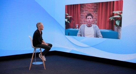 Sam Altman, CEO and founder, OpenAI; Aaron Levie, CEO and founder, Box.