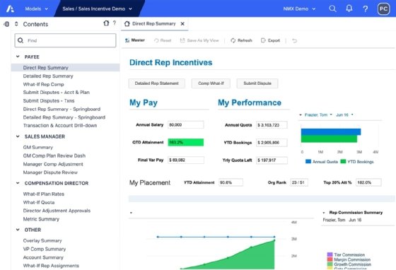 Screenshot of Anaplan new modeling experience functionality