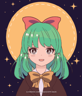 An anime-style illustration of a girl.
