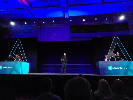 Red Hat AnsibleFest keynote 2024.