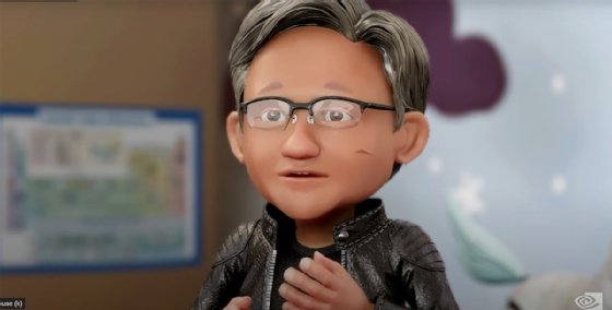 Nvidia-generated avatar of Nvidia CEO Jensen Huang
