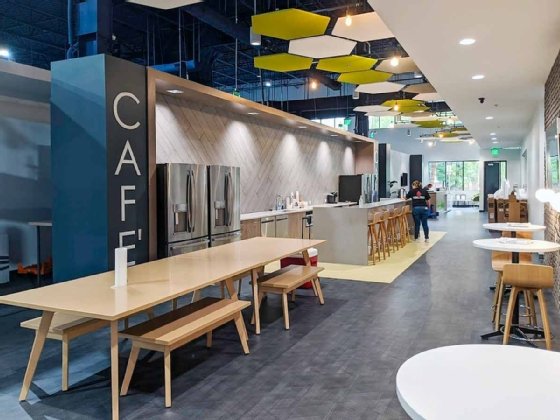 A photo of Beeline's open concept kitchen area