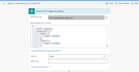Power Automate flow menu