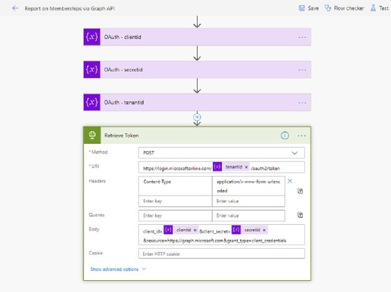 Retrieve token setup