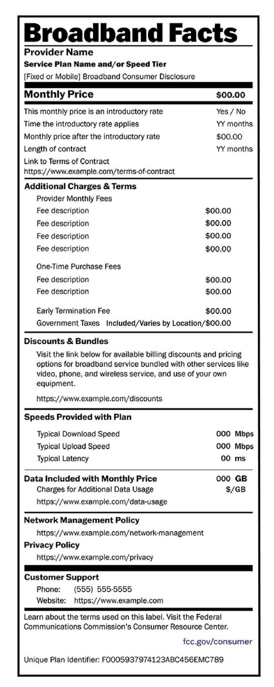  Broadband label image