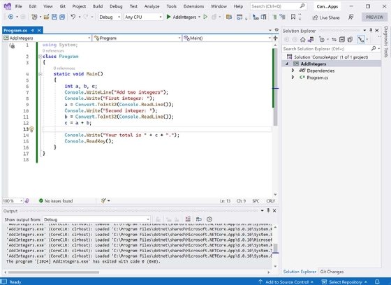 C# code example screenshot.