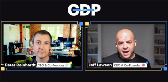 Twilio CEO Jeff Lawson and Segment CEO Peter Reinhardt at Segment CDP Week