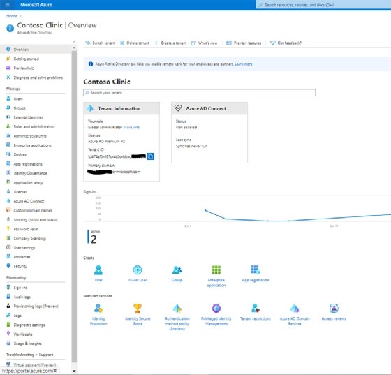 Azure AD admin portal