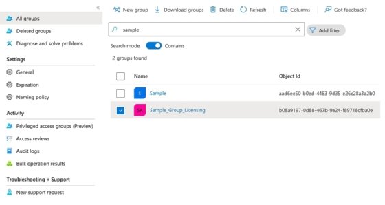 Azure AD group