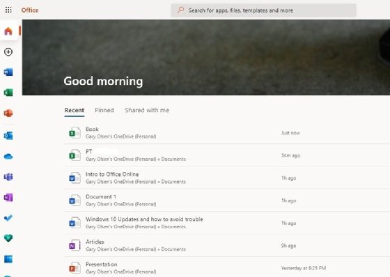 Microsoft 365's online version of OneDrive