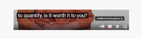 turning closed captioning on