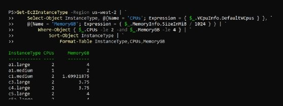 Simplified output for EC2 instances