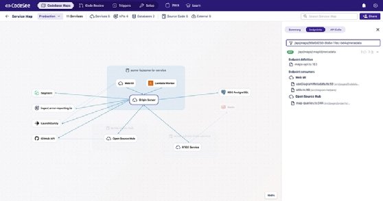 CodeSee Enterprise code mapping tool example screenshot