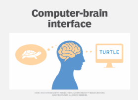 Brain-computer interface illustration.