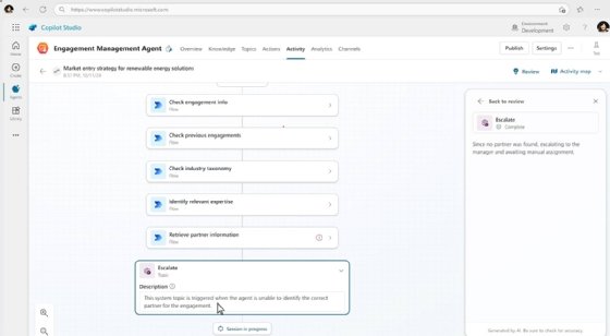 Microsoft Copilot Studio screen shot