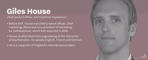 Giles House, EVP and chief product officer for SAP Customer Experience
