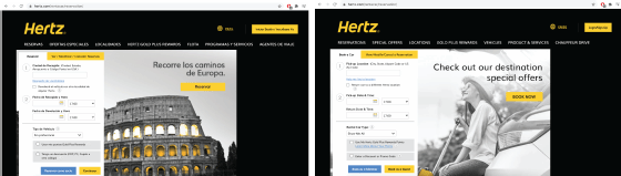 Hertz website