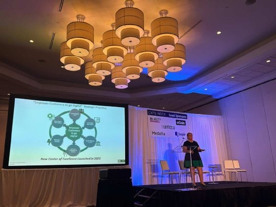 Natalie Higgins, director of self-service strategy at Citizens Bank, discusses strategies to encourage more customers to use online services. 