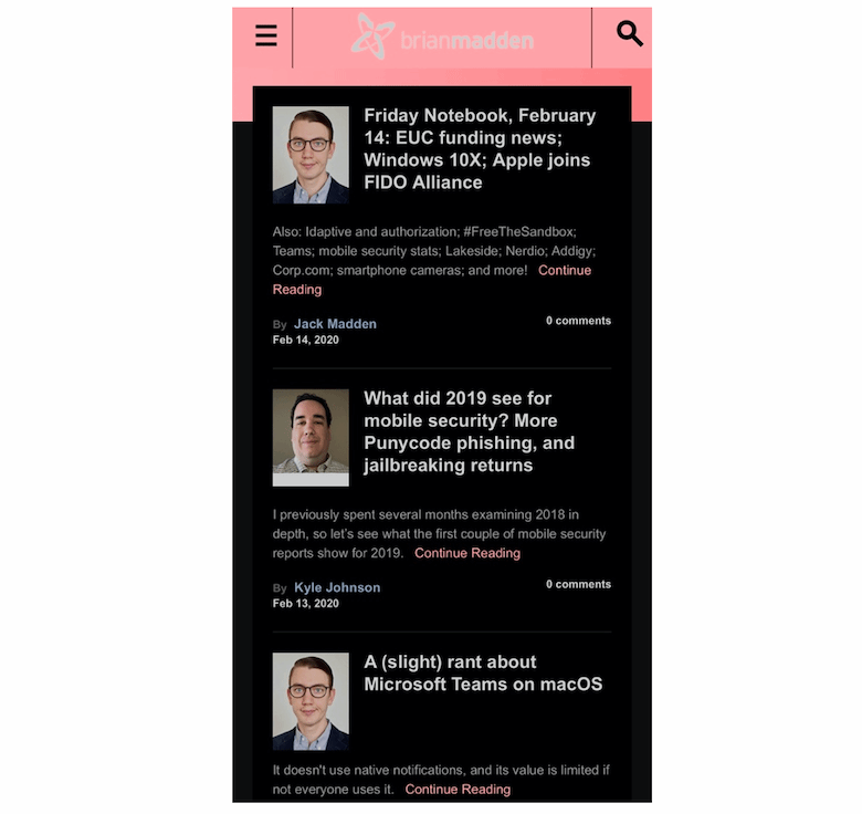 dark mode on enterprise devices