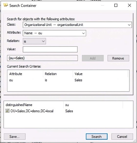AD Explorer search