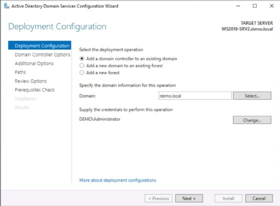 Create domain controller.