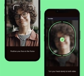 Screenshot of DocuSign's new tool, Liveness Detection for ID Verification, which instructs users to move their heads in a particular way while on video to ensure they are real.