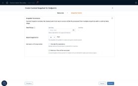 Screenshot of curated recovery interface