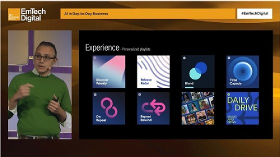 Screenshot of Spotify's Tony Jebara