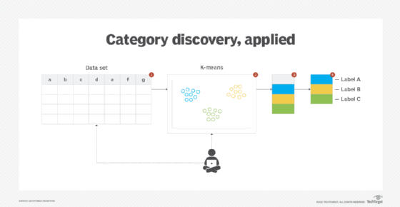 illustration of the application of the category discovery technique