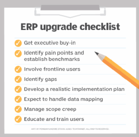 ERP upgrade checklist