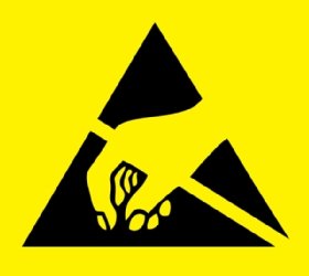 Photo of the electrostatic discharge symbol