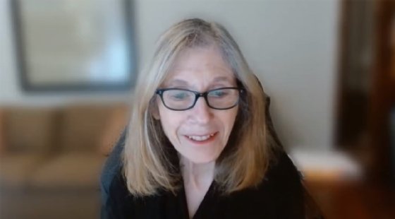 Fern Halper, senior research director for advanced analytics at TDWI, speaks during a webinar.