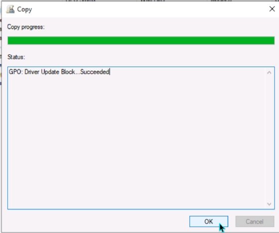 Screenshot of the copy progress bar