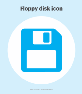 floppy disk icon skeuomorphism example