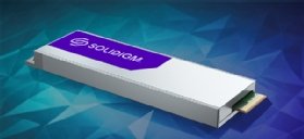 Image of Solidigm hot-swappable liquid-cooled SSD.