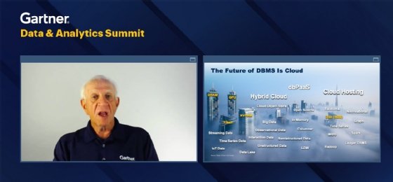Gartner analyst Donald Feinberg at Gartner Data & Analytics conference
