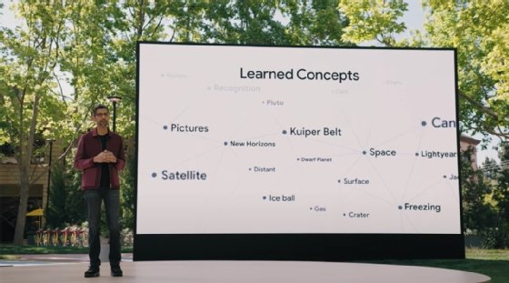 Photo of Google CEO Sundar Pichai at Google I/O conference