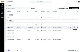 Managing devices in GoTo Resolve