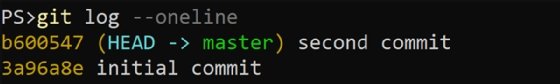 Git log oneline command