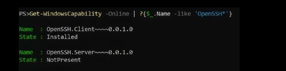 OpenSSH feature check