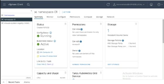 The images shows the configuration panel with an example permissions policy.