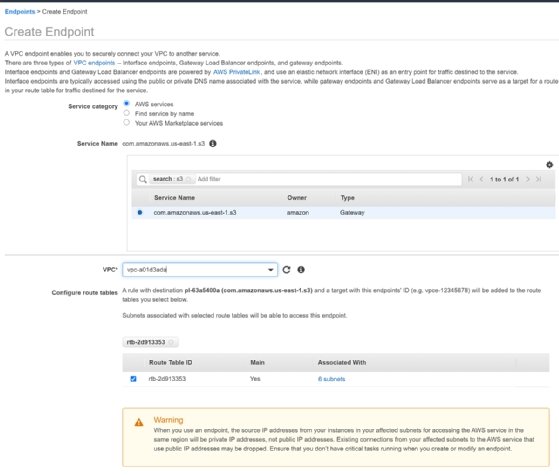 Create an endpoint