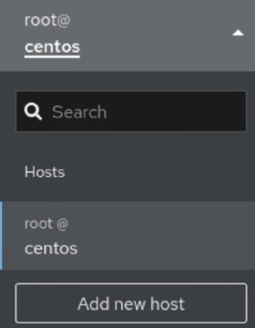 Image of host option screen in Cockpit for Linux