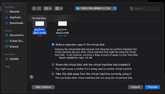 Screenshot that shows how to choose the first file