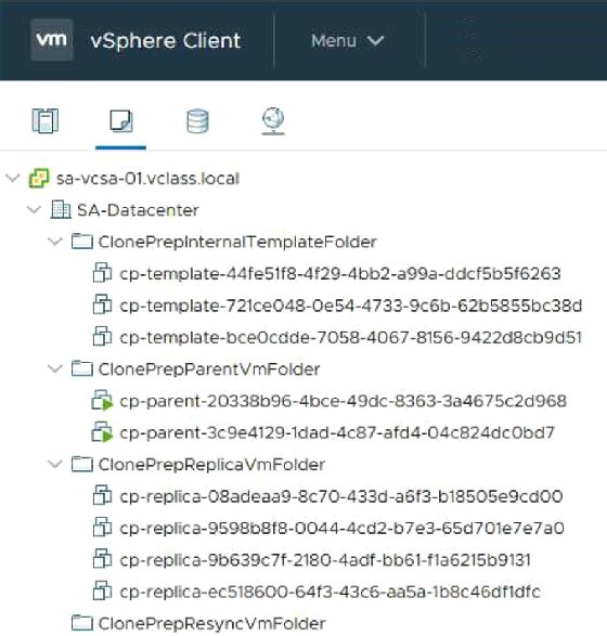 Instant Clone Objects in vSphere