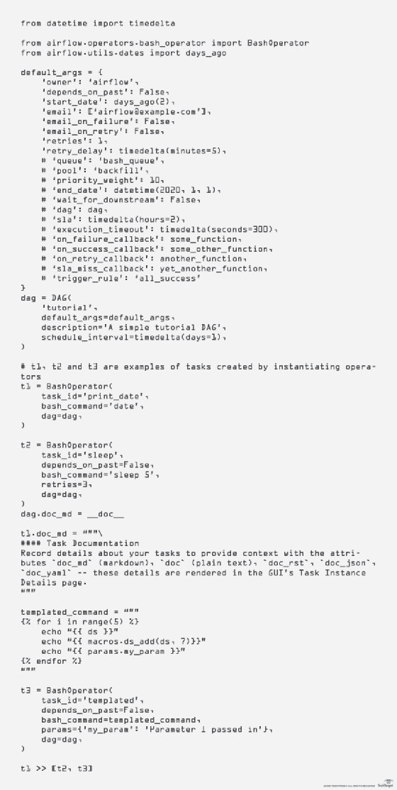 Arguments to the DAG constructor