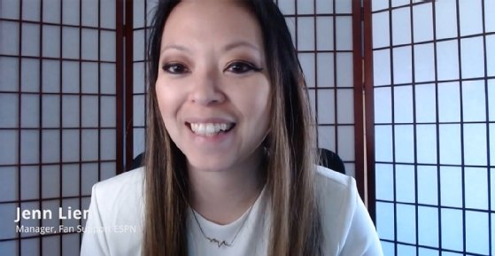 Jenn Lien, ESPN's manager of fan support